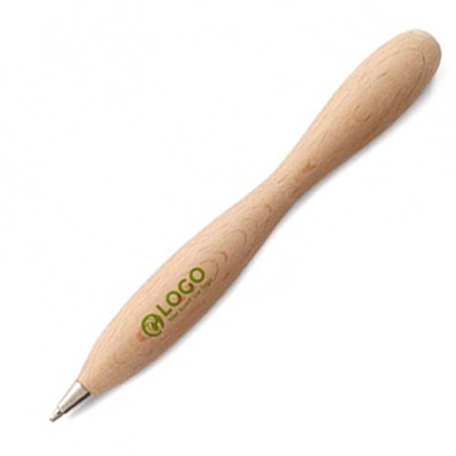 Wooden pen with bulge | Eco gift